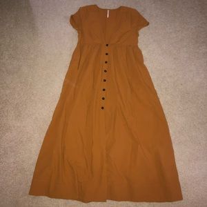 Orange Maxi Free People Dress